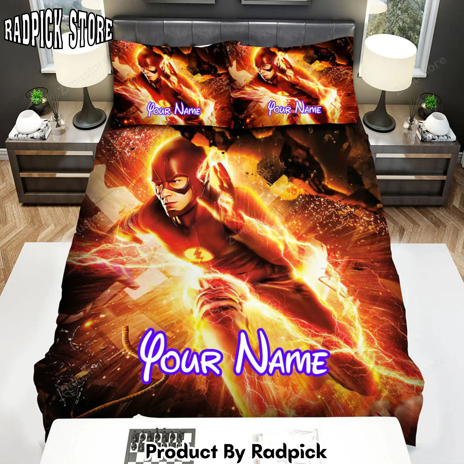 Radpick the flash movie poster 5 bed sheets duvet cover personalized name bedding sets rp3271280